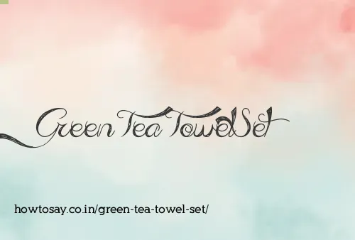 Green Tea Towel Set