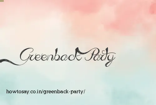 Greenback Party