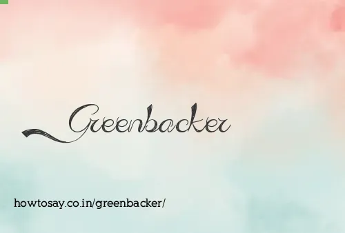 Greenbacker