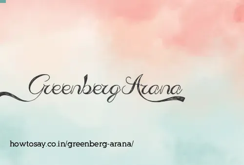 Greenberg Arana