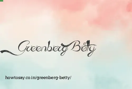 Greenberg Betty
