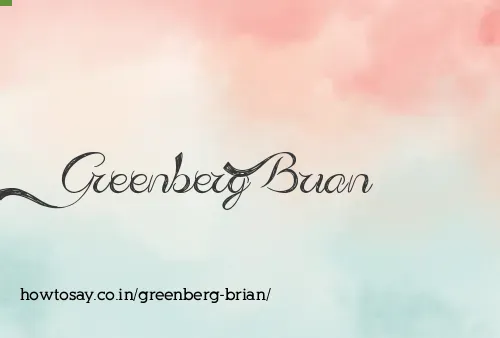 Greenberg Brian