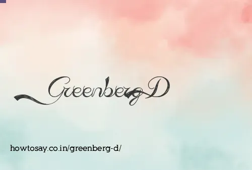 Greenberg D