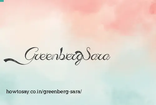 Greenberg Sara