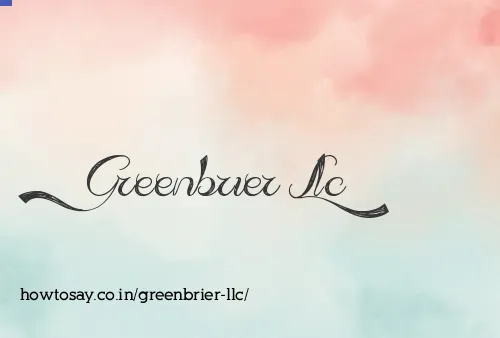 Greenbrier Llc