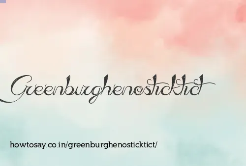 Greenburghenosticktict