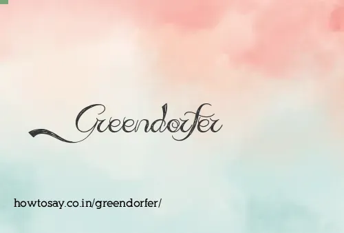 Greendorfer