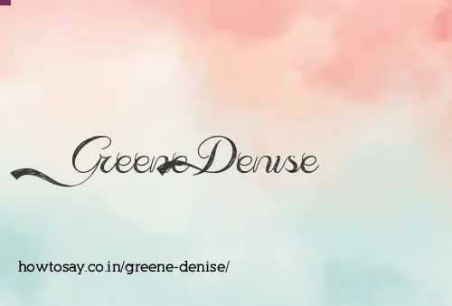 Greene Denise