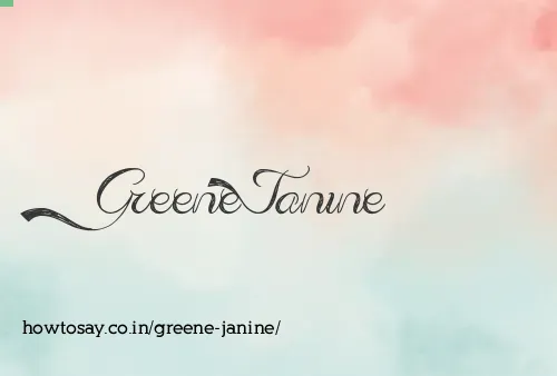 Greene Janine