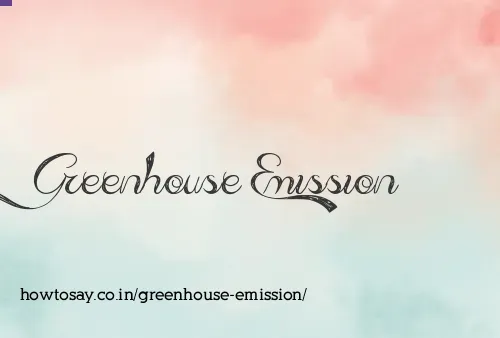 Greenhouse Emission