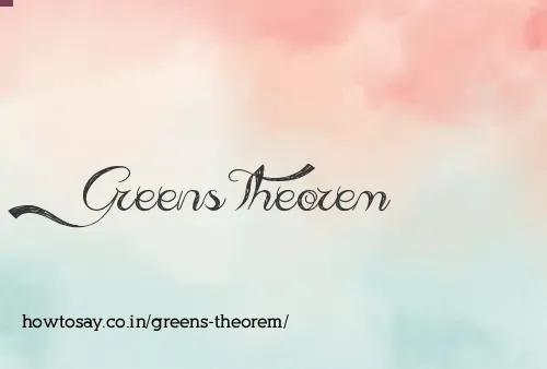 Greens Theorem