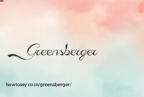 Greensberger