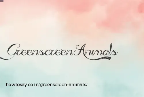 Greenscreen Animals