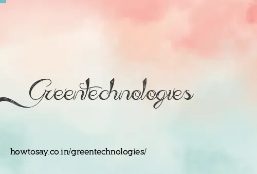 Greentechnologies