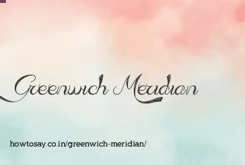 Greenwich Meridian