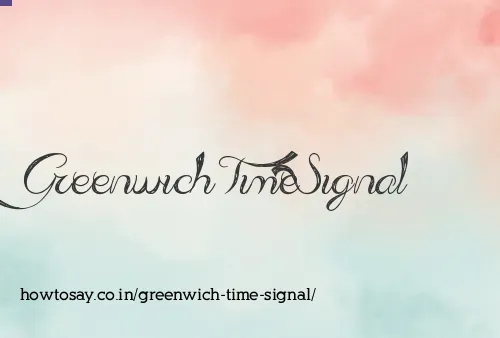 Greenwich Time Signal
