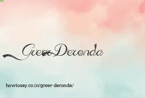 Greer Deronda