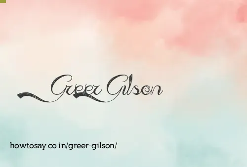 Greer Gilson