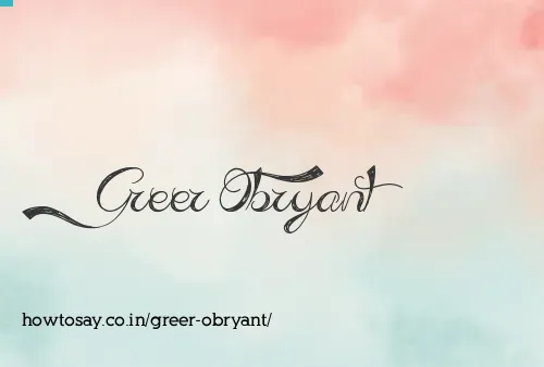Greer Obryant