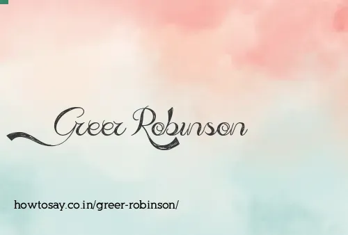 Greer Robinson