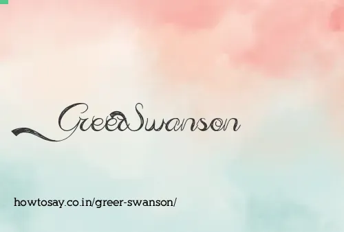 Greer Swanson