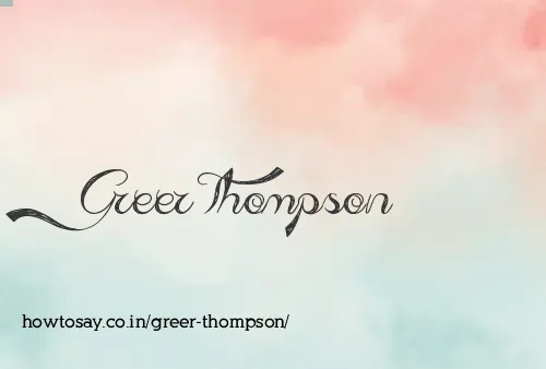 Greer Thompson