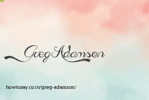 Greg Adamson