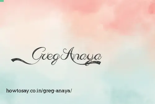Greg Anaya