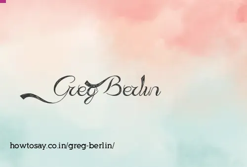 Greg Berlin