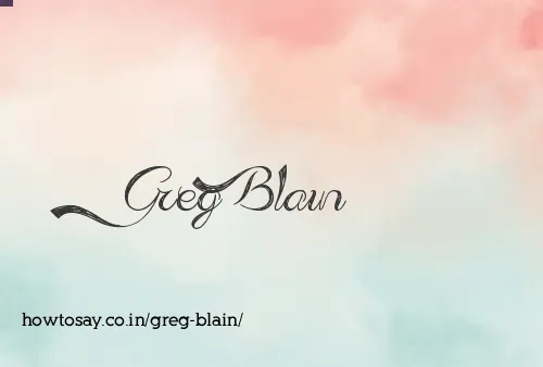 Greg Blain