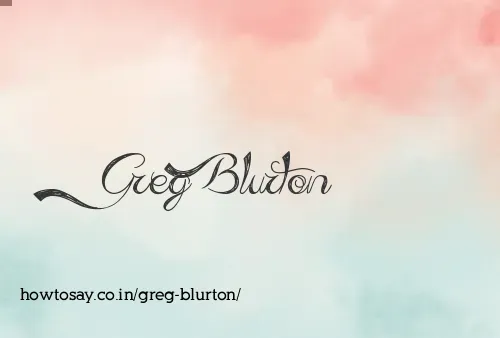Greg Blurton