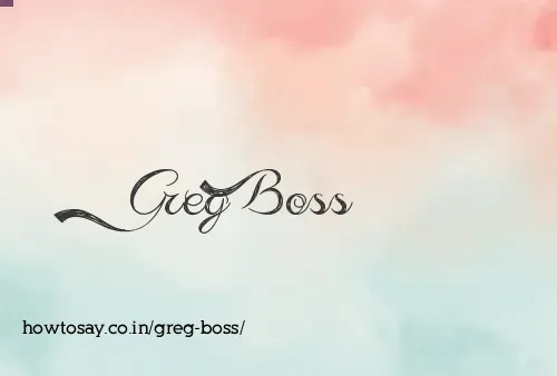 Greg Boss