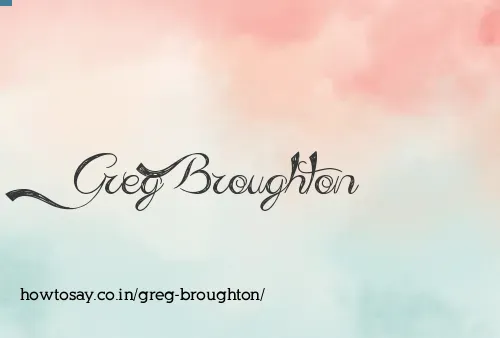 Greg Broughton
