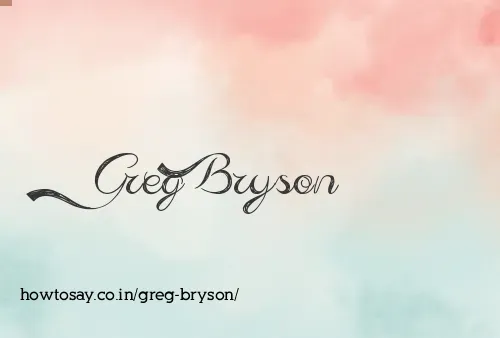 Greg Bryson