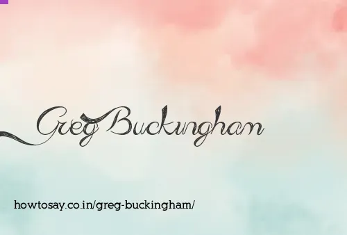 Greg Buckingham