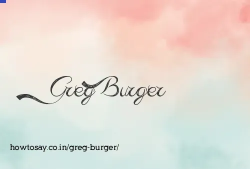 Greg Burger