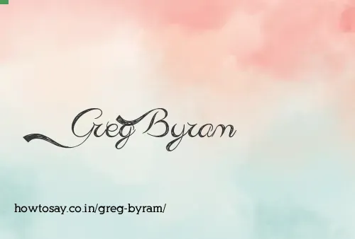 Greg Byram