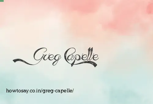 Greg Capelle