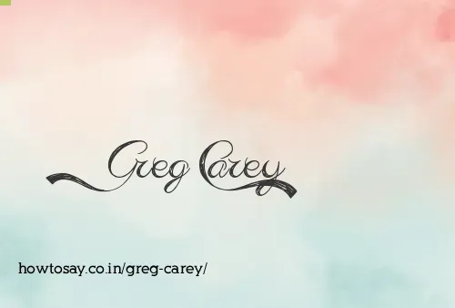 Greg Carey