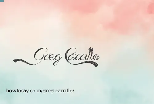 Greg Carrillo
