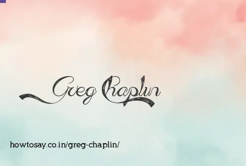 Greg Chaplin