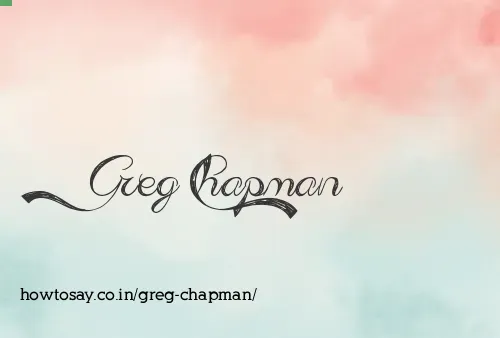 Greg Chapman