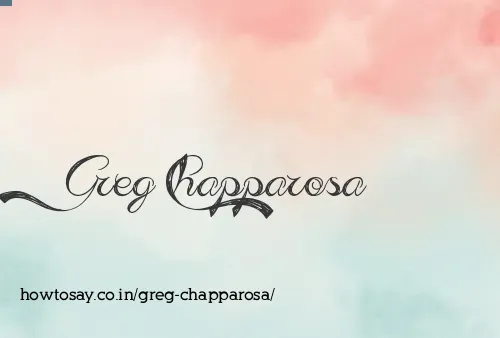 Greg Chapparosa