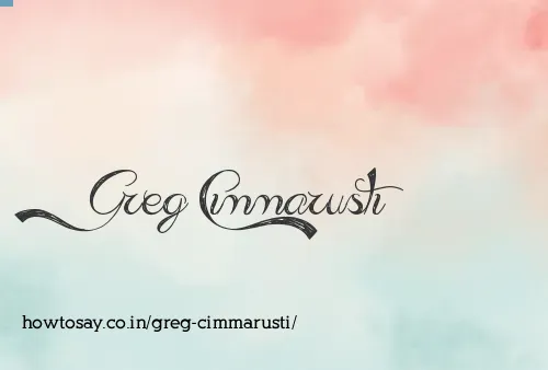 Greg Cimmarusti