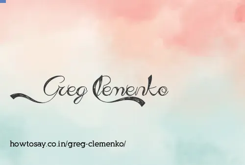 Greg Clemenko