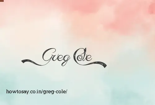 Greg Cole