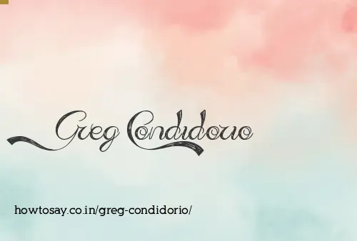 Greg Condidorio