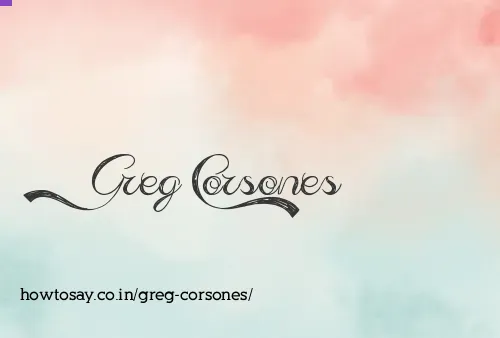 Greg Corsones