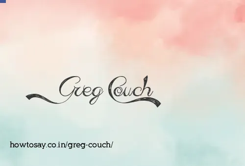 Greg Couch