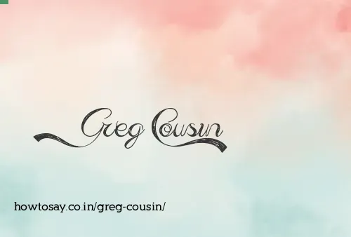 Greg Cousin